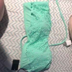 NWT mint green bikini top